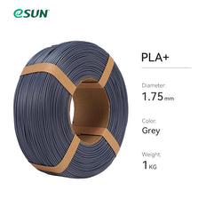 eSun - PLA+ - Gris (Grey) - 1,75 mm - 1 kg Refill