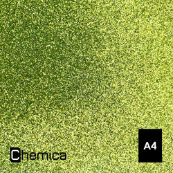 Chemica - Flex - Bling Bling Star - Vert Citron (Lime Green) - Feuille 30 x 20 cm