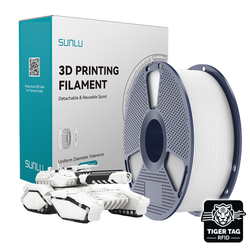 Sunlu - PLA - Blanc (White) - 1,75 mm - 1 kg avec RFID TigerTag