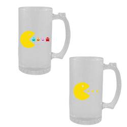 MissKraft - 2 Chopes à Bière pour Sublimation - Verre givré - 470 ml