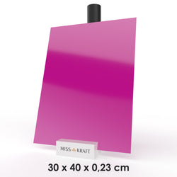 Plaque acrylique MissKraft - Fuschia