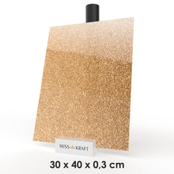 Plaque acrylique MissKraft - Glitter Or Clair