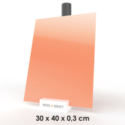 Plaque acrylique MissKraft - Pastel Corail