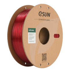 Bobine eSun de eTPU-95A Transparent Red - 1 kg - Bobine carton