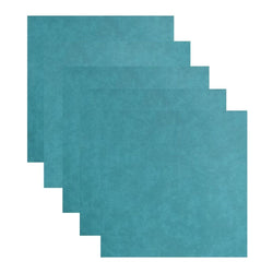 Craft Express - 5 Feuilles Effet Cuir pour sublimation - Turquoise - 30 x 30 cm