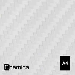 Chemica - Carbon - Blanc (White) - Feuille 30 cm x 20 cm