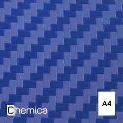Chemica - Carbon - Bleu (Blue) - Feuille 30 cm x 20 cm