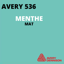 AVERY 500 - Vinyle Adhésif - Vert Menthe Mat - 24 cm x 10 m