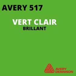 AVERY 500 - Vinyle Adhésif - Vert Clair Brillant - 24 cm x 10 m