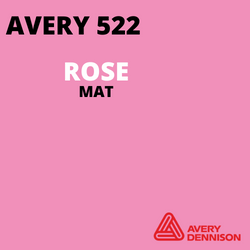 AVERY 500 - Vinyle Adhésif - Rose Mat - 30 cm x 10 m