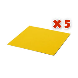 Craft Express - 5 Feuille de Cuir Laserables - 30,5 x 30,5 cm - Jaune