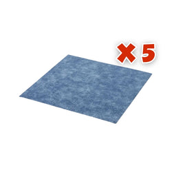Craft Express - 5 Feuilles de Cuir Laserables - 30,5 x 30,5 cm - Bleu Classique