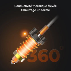 Creality - K2 Plus - Kit Tête de Chauffe en céramique (Ceramic Heating Block Kit)