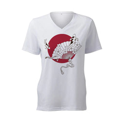 Cricut - Maker/Explore/Joy - T-shirt Femme col V - Blanc