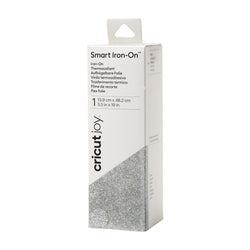 Cricut - Joy - Smart Iron-On Thermocollant (Flex) Argent Pailleté (13x48cm)