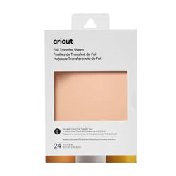 Cricut - Joy - Feuilles de transfert Foil - Métalliques (Metallic) - 10 x 15 cm - 24 pièces