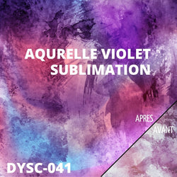 sublimation aquarelle violet infusible ink atome3d feuille 30x30 cm
