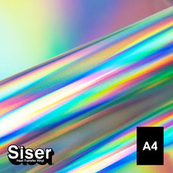 Siser - Holographic Flex - Feuille A4 Thermocollant - (H0089) Spectre - 20 x 30 cm