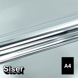 Siser - Metal Flex - Feuille A4 Thermocollant - (MT0021) Argent Métallisé - 20 x 30 cm