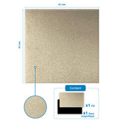 Mingda - MD-600 - Plateau PEI et Base Magnétique - 61 x 61 cm
