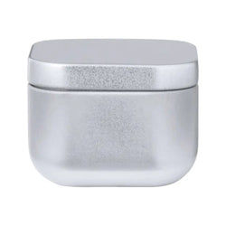 MissKraft - Bougie à la vanille en métal à graver - Argent - 4x5x5 cm