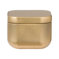 MissKraft - Bougie à la vanille en métal à graver - Or- 4x5x5 cm