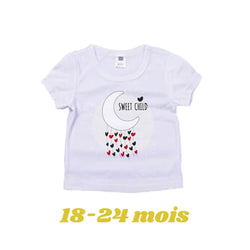 MissKraft - Sublimation - T-shirt Bébé - Blanc - 18/24 mois sublimé