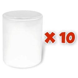 MissKraft - 10 Tirelires pour Sublimation en Céramique - Blanc