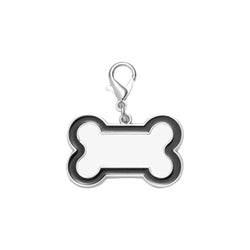 MissKraft - Sublimation - Porte Clés Os - Noir - 30 x 45 mm