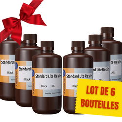 Pack Antinsky - 6x Standard Lite Resin - Noir (Black) - 1 kg