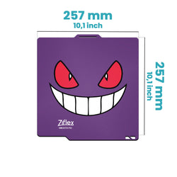 Ziflex - Plateau Flexible PEI 257 x 257 mm Lisse - Bambu Lab X1 & P1 Series - Édition Limitée - Ecto