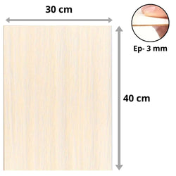 Planches Contrepalque avec dimansions du A3 et son épaisseur