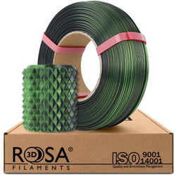 Rosa3D - PLA Magic Silk - Mystic Vert & Noir (Mystic Green & Black) - 1,75 mm - 1 kg Refill