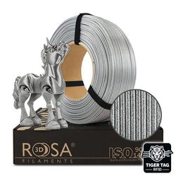 Rosa3D - PLA Galaxy - Argent Brillant (Brillant Silver) - 1,75 mm - 1 kg Refill avec RFID TigerTag