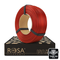 Rosa3D - PLA Starter - Rouge Jasper Satiné (Red Jasper Satin) - 1,75 mm - 1 kg Refill avec RFID TigerTag