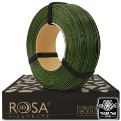 Rosa3D - PLA Starter - Vert Army (Army Green) - 1,75 mm - 1 kg Refill avec RFID TigerTag