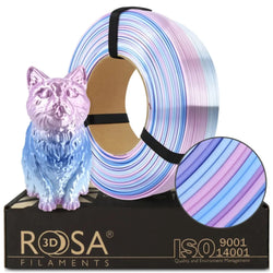 Rosa3D - PLA Rainbow - Arc-en-ciel Bonbon (Multicolour Silk Candy) - 1,75 mm - 1 kg Refill