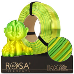 Rosa3D - PLA Rainbow - Arc-en-ciel Jungle (Multicolour Silk Jungle) - 1,75 mm - 1 kg Refill