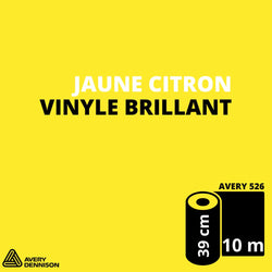 AVERY 500 - Vinyle Adhésif - Jaune Citron Brillant - 39 cm x 10 m