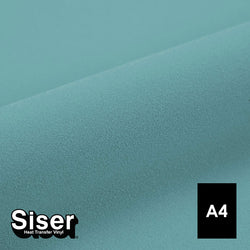 Siser - Flock - Feuille A4 Thermocollant - (S0051) Bleu Clair Velours - 20 x 30 cm
