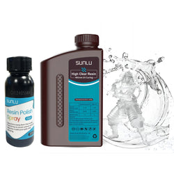 Sunlu - High Clear Resin - 1 kg + Resin Polish - Spray - 30ml