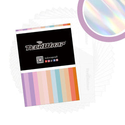 TeckWrapCraft - Stickers - 15 Feuilles Holographique Arc-en-ciel A4 - 20 x 30 cm