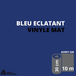 AVERY 500 - Vinyle Adhésif - Bleu Éclatant - Mat - 30 cm x 10 m
