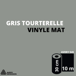 AVERY 500 - Vinyle Adhésif - Gris Tourterelle - Mat - 30 cm x 10 m