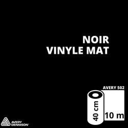 AVERY 500 - Vinyle Adhésif - Noir Mat - 39 cm x 10 m