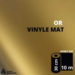 AVERY 500 - Vinyle Adhésif - Or Mat - 30 cm x 10 m