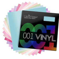 TeckWrapCraft - Vinyle - 12 feuilles Pastel  - 30 x 30 cm