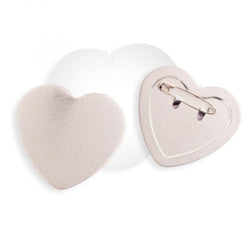 9 Badges Cœur - 58 mm