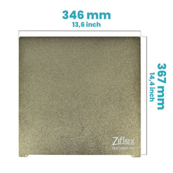 Ziflex - Upper Surface PEI 346 x 367 mm