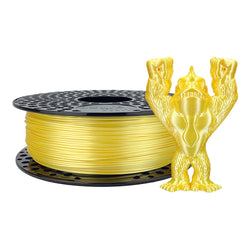 best 3d printing filament silk azurefilm PLA bobine jaune yellow couleur brillant objet impression 3d atome